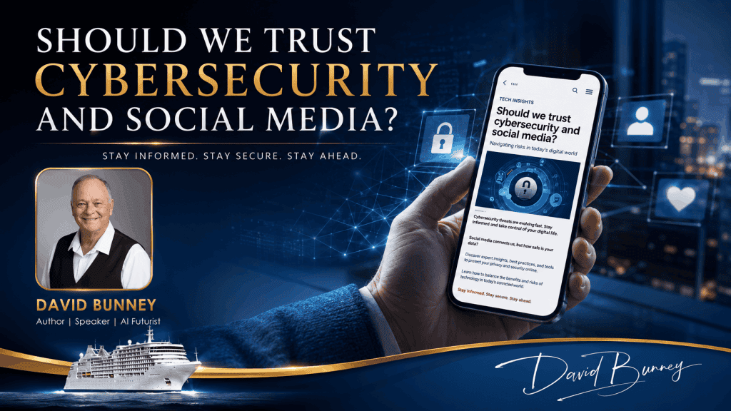 Cybersecurity and social media trust discussion with David Bunney.